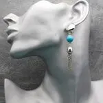 Бирюзовые серьги