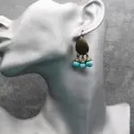 Бирюзовые серьги