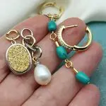 серьги с бирюзой
