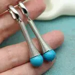 Бирюзовые серьги