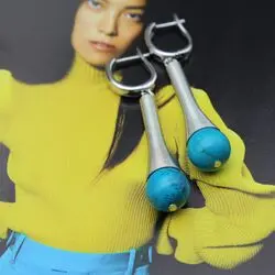 Серьги с бирюзой