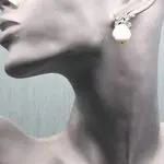 Серьги из серебра и барочного жемчуга