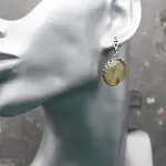 Серьги с рутиловым кварцем