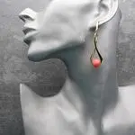 Серьги с кораллами