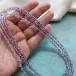 Колье с прозрачным аметистом