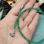 Стильное ожерелье с хризопразом