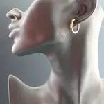 Серьги кольца, конго