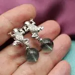 Серьги лягушки 