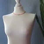Чокер с розовой бирюзой