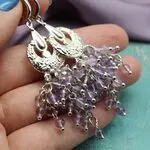 Серьги с лавандовым аметистом