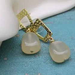 Серьги с халцедоном