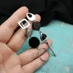 Стильные серьги с натуральными камнями