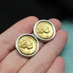 Серьги с монетками