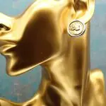 Серьги гвоздики с монетами
