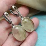 Серьги с халцедонами