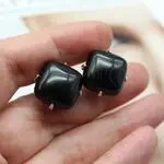 Агатовые серьги