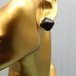 серьги гвоздики с натуральными камнями