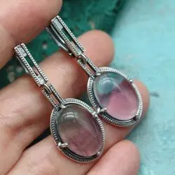 Серьги с флюоритом