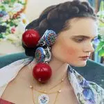 Кораловые серьги - авторские серьги с кораллами