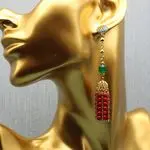 Стильные серьги кисточки