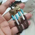 Серьги с бирюзой - авторские украшения