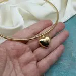 Чокер с подвеской сердечко