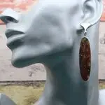 Серьги с красной яшмой