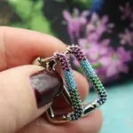 Серьги квадратные