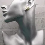 Серьги гвоздики с жемчугом