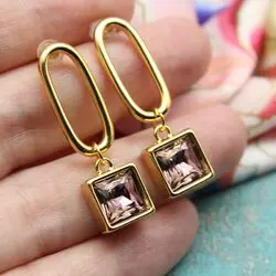 Серьги с кристаллами