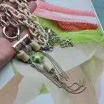 Колье трансформер с кораллом и деревом