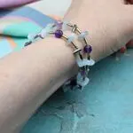 Браслет с аквамарином