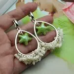 Стильные серьги с морскими звездами