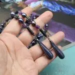 Необычные украшения с натуральными камнями - жемчуг, аметист