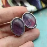 Флюоритовые серьги
