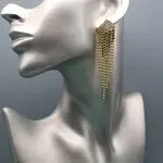 Серьги с кристаллами