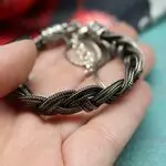 Винтажный серебряный браслет