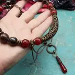 Авторские украшения с гранатами