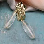 Серьги с прозрачными камнями