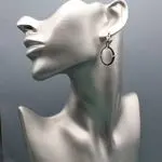 Серьги с прозрачными камнями