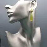 Капли серьги с халцедоном