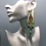 Серьги со змейками в греческом стиле