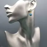 Серьги аквамарин