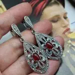 Серьги с иарказитами