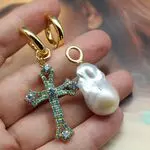 Снерьги трансформеры с барочными подвесками