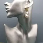 Барочные серьги - дизайнерские украшения с крупным жемчугом