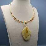 Чокер с агатом и подвеской