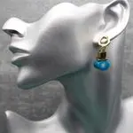 Авторские серьги с кораллами