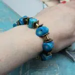 Авторские украшения с голубыми кораллами