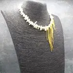 летние украшения в бохостиле с кораллом и цепями